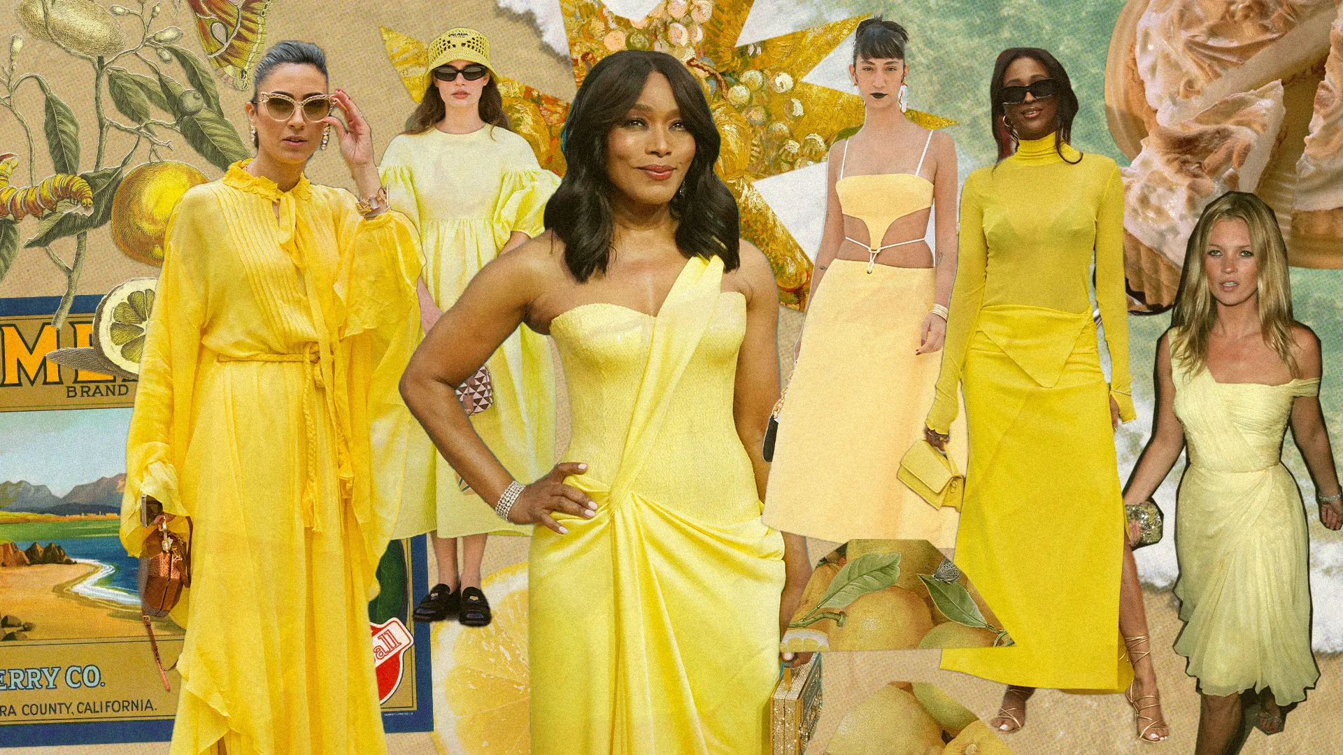 Lemon Girl Collage via Glamour Magazine